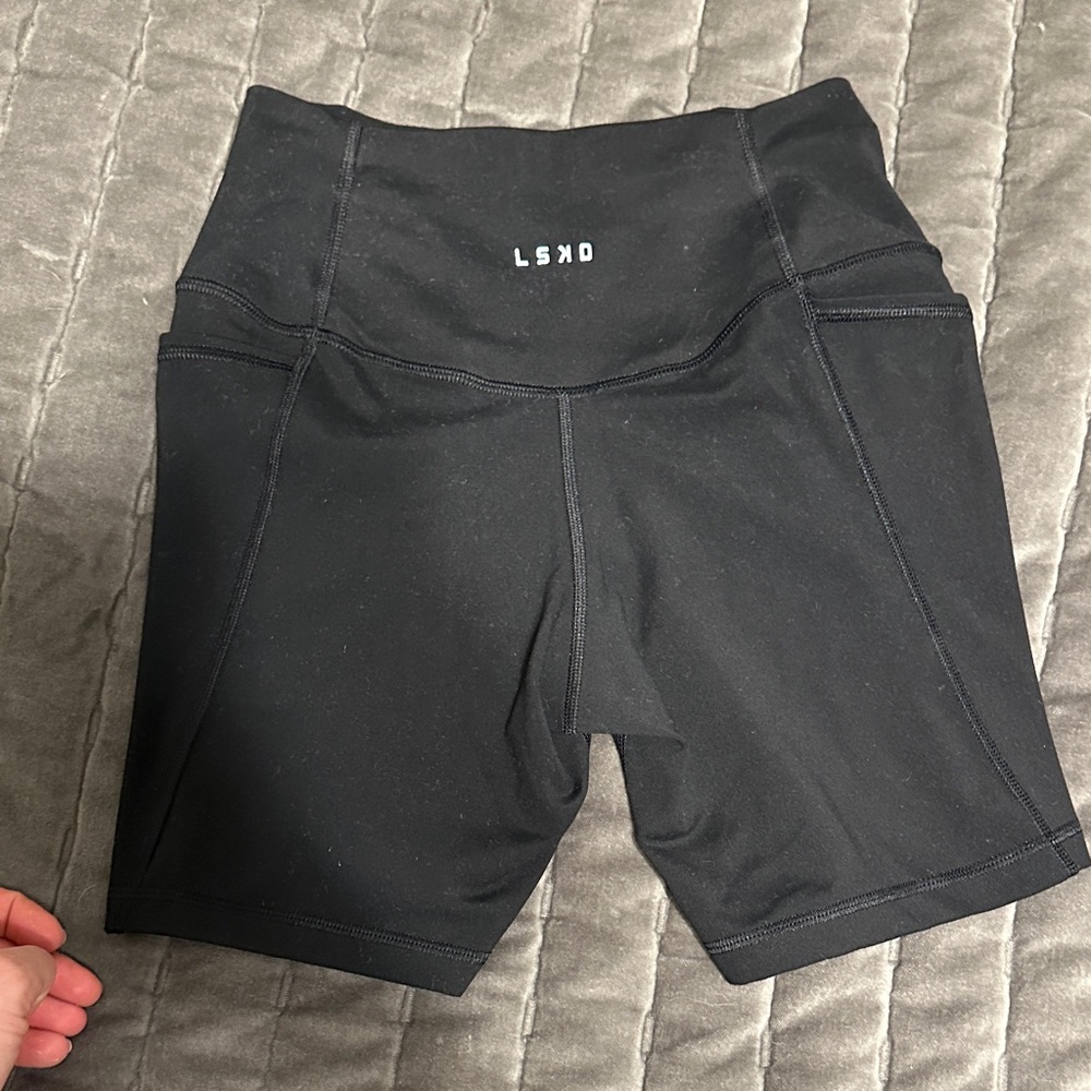 Black LSKD bike shorts size S, worn 1-2x